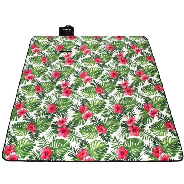 SPRINGOS® Picknickfilt - Grön - 200x200 cm - Vattentät - Vikbar - Bärbar