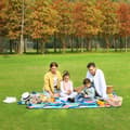 Miniatyrbillede 2 af 7: Rootz Picnic Tæppe - Udendørs Tæppe - Vandtæt Picnic Tæppe - Transportabelt Picnic Tæppe - Strand Picnic Tæppe - Blødt Picnic Tæppe - Farverige blade