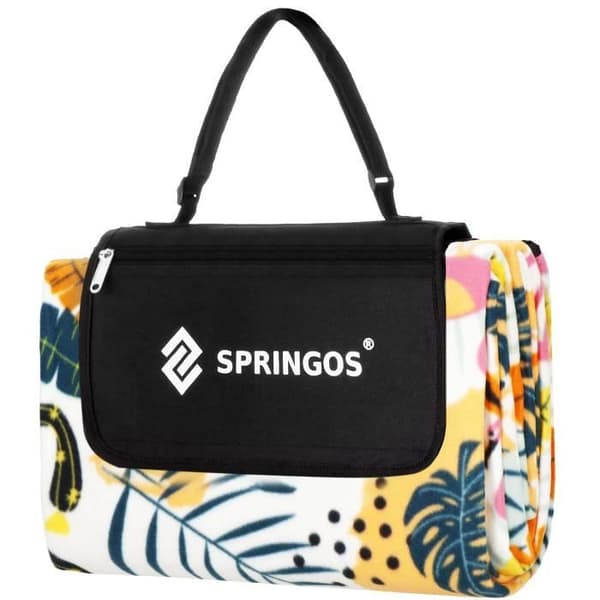 SPRINGOS® Picknickfilt 200 x 200 cm - Sitsmatta i aluminium - Markankare