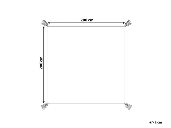Piknikpledd Rød Polyester 200 x 200 cm Håndvevd Blomstermønster Bærestropp Piknikteppe Tekstiler Utendørs