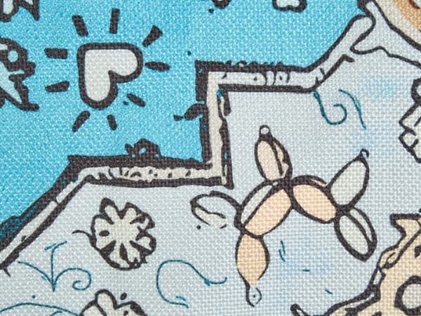 Picknickfilt Blå Polyester 150 x 200 cm Handvävt Orientaliskt Mönster med Rem Picknickmatta Utomhus