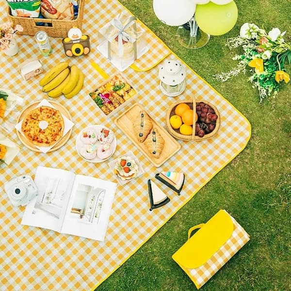 PICNIC-PLÄKT STRANDCAMPING VATTENTÄT STOR MATTA MED ISOLERING XXL 200x200