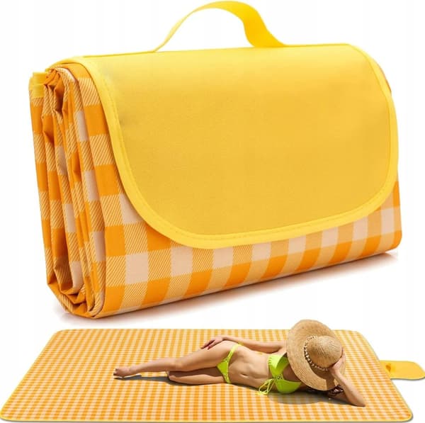 PICNIC-PLÄKT STRANDCAMPING VATTENTÄT STOR MATTA MED ISOLERING XXL 200x200