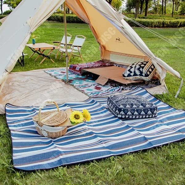 TD® Utomhus picknickmatta fuktsäker matta picknick strandtält vattentätt förtjockad bärbar gräsmatta