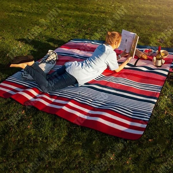 TD® Bärbar Utomhus picknickmatta Camping Strandmatta Fuktsäker Pläd Strandgräs Utflykt Polyestermatta