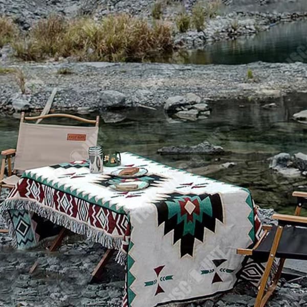 TD® Utomhusutrustning Etnisk picknickmatta Multifunktionell golvmatta Bildfilt Camping Sockerfilt