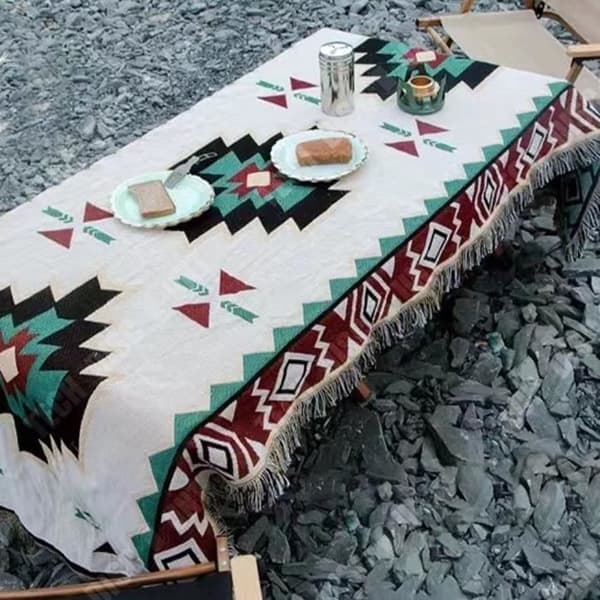 TD® Utomhusutrustning Etnisk picknickmatta Multifunktionell golvmatta Bildfilt Camping Sockerfilt
