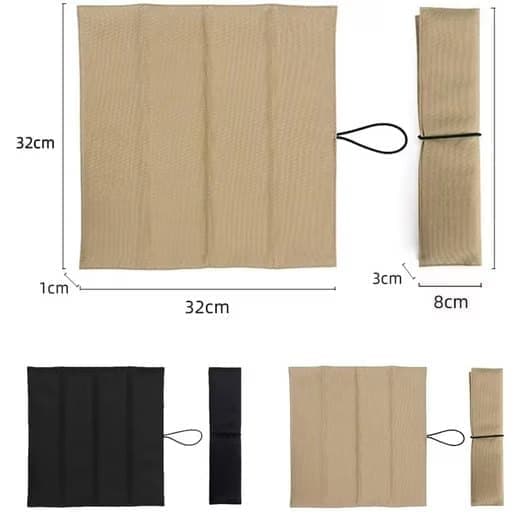 Utomhus sätkudde picknickfilt, hopfällbar sittmatta, vattentålig design - 31,5×32,5 cm