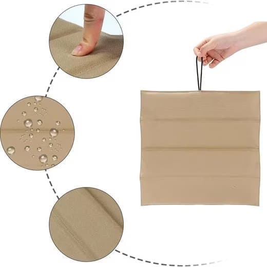 Utomhus sätkudde picknickfilt, hopfällbar sittmatta, vattentålig design - 31,5×32,5 cm