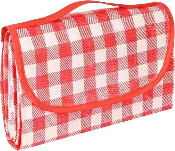Lollanda vedenpitävä piknikmatto kantokahvalla, taitettava, kestävä retkeilyyn, rannalle, puistoon ja ulkoiluun Pinkki 200x200cm