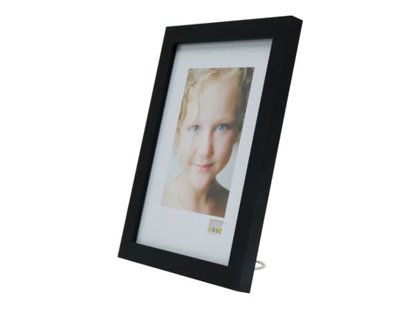 Deknudt S44CF2 1, Enkel bilderamme, Glass, MDF, Sort, Bord, Vegg, 13 x 18 cm, Rektangulær