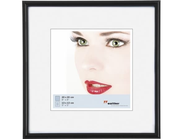 Fotoramme walther design KB220H Galeria 20x20cm svart