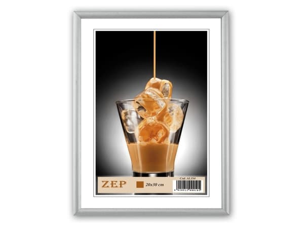 ZEP AL1S2, Aluminium, Sølv, Enkel bilderamme, Bord, Vegg, 13 x 18 cm, Rektangulær