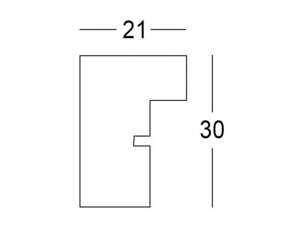 Kehys Walther Stockholm 30x40, puinen (EA040P)