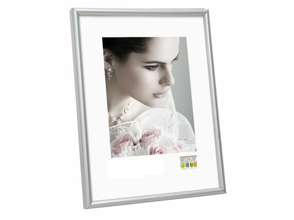 Deknudt S011D1, Enbildsram, Plast, Silver, 30 x 45 cm, Rektangulär, Liggande