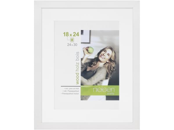 Nielsen Design 8988007 Kuvanvaihtokehys Paperikoko: 24 x 30 cm Valkoinen