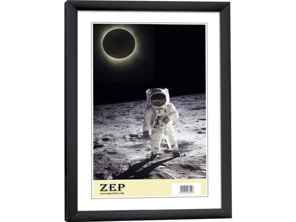 ZEP KB1, Enbildsram, Svart, Bord, 10 x 15 cm, Rektangulär, Liggande / Stående