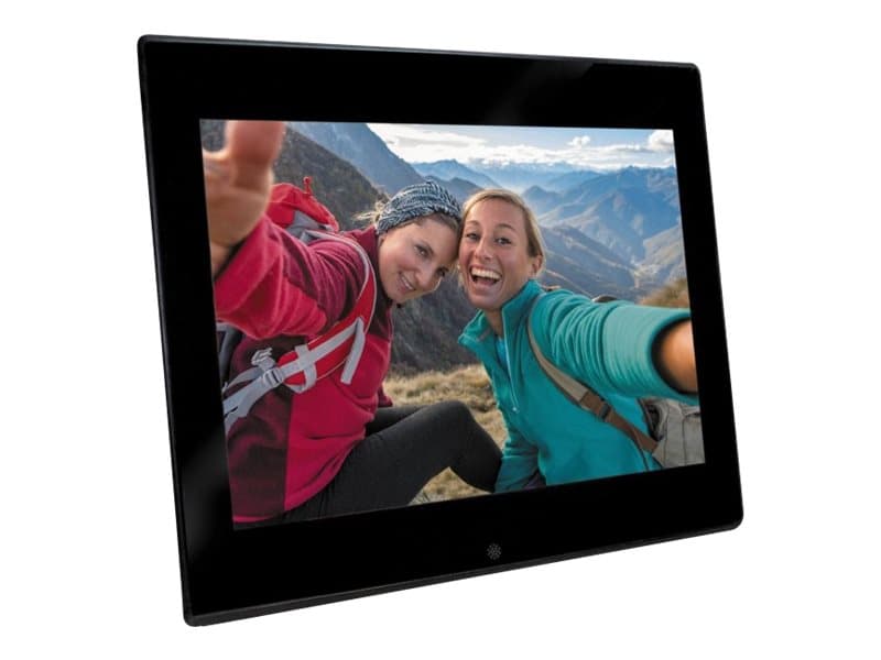 Braun DigiFrame 1220 - Digital fotoramme - 12.1" - 800 x 600 - svart akryl