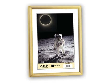 ZEP KG5, Plast, Guld, Enkel bildram, Vägg, 30 x 40 cm, Rektangulär