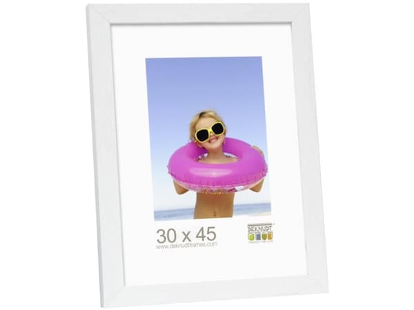 Deknudt S44CF1, Enkel bilderamme, MDF, Tre, Hvit, 30 x 45 cm, Rektangulær, 320 mm