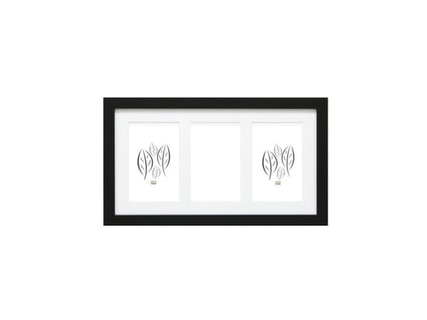Deknudt S66KA3, MDF, Glas, Trä, Svart, Multi bildram, Bord, Vägg, 10 x 15 cm, Rektangulär