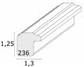 Miniatyrbilde 5 av 5: Ramka Deknudt S236K1 13x18 treramme i hvit