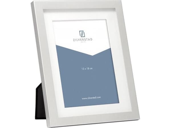 Zilverstad Nevada, Enkel bilderamme, Aluminium, Sølv, Matte, Bord, Vegg, 13 x 18 cm