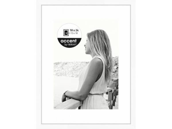 Nielsen Aura white 18x24 Wood incl. Passepartout 1134001