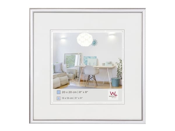 Ram Walther New Lifestyle 20x20, plast, silver (KV220S)
