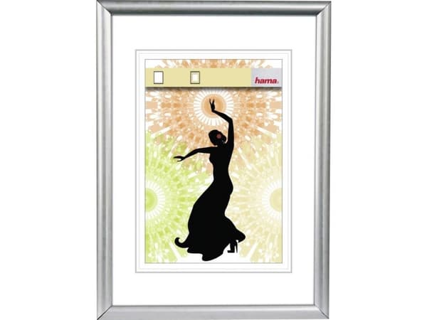Hama Madrid, Enbildsram, Plast, Silver, 15 x 20 cm, Rektangulär, Reflekterande