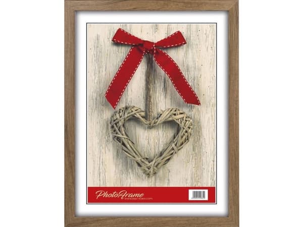 ZEP M483B, Plast, Brun, Enkel bildram, Bord, Vägg, 15 x 20 cm, Rektangulär