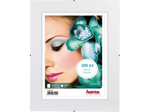 Hama Ramlös bildhållare Clip-Fix - Fotohållare - Avsedd för: 15 x 21 cm - Glas - rektangulär