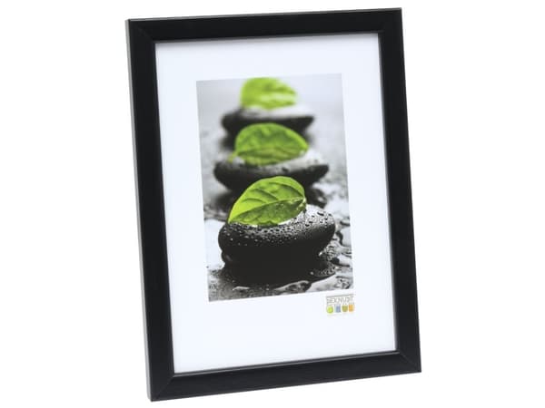 Deknudt S41JL2, Enkel bilderamme, Tre, Sort, Bord, Vegg, 21 x 29,7 cm, Rektangulær