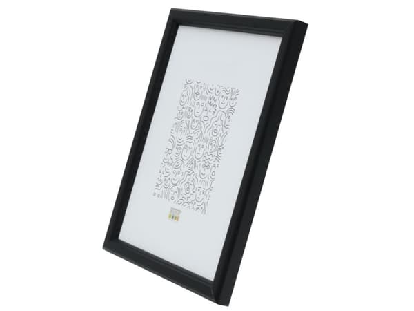 Deknudt S236K2, Single picture frame, Glass, Wood, Black, Table, Wall, 21 x 29.7 cm, Rectangular