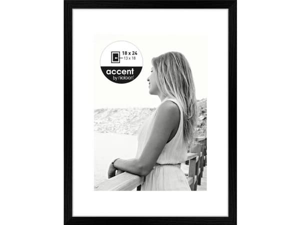 Nielsen Design 1134000 Billede skifteramme Papirformat: 18 x 24 cm Sort