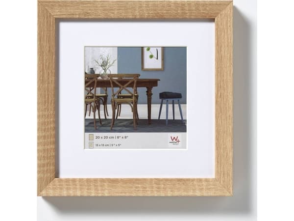 Walther EF330E, Enkel bilderamme, MDF, Eik, Vegg, 18 x 18 cm, firkant