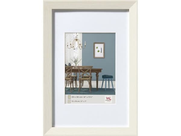 Walther EF030W, MDF, Vit, Bilderramssats, Vägg, 13 x 18 cm, Rektangulär