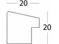 Miniatyrbilde 4 av 5: Walther EF440W, Enkel bilderamme, MDF, Hvit, Vegg, 28 x 28 cm, firkant
