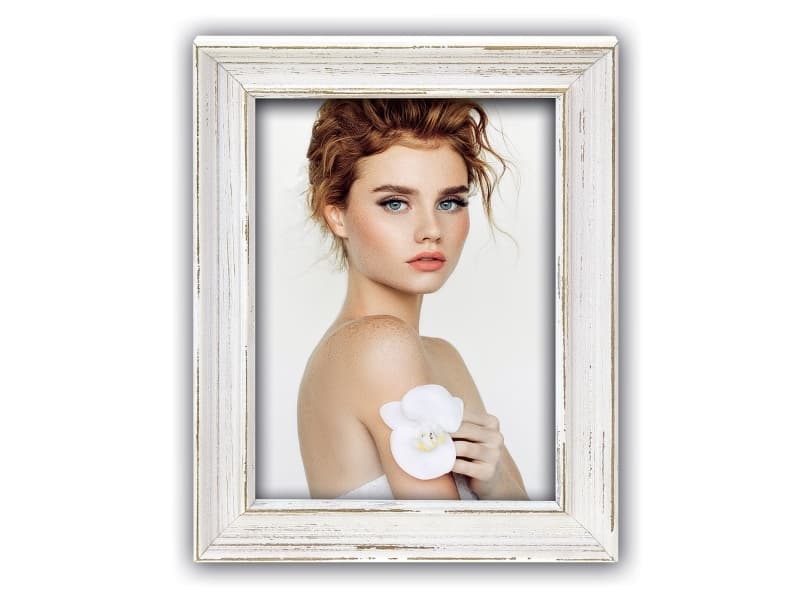 ZEP Holden, Trä, Vit, Enkel bildram, Bord, Vägg, 15 x 20 cm, Rektangulär