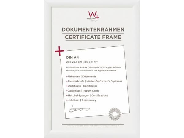 Walther Trendstyle 21x29,7 Resin white DIN A4 KP130W
