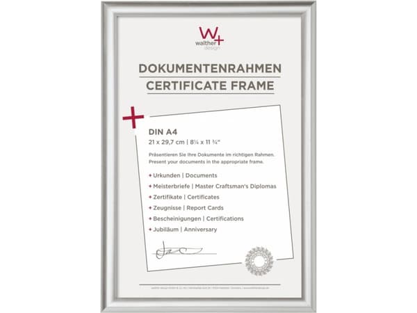 Walther Trendstyle 21x29,7 Resin silver DIN A4 KP130S