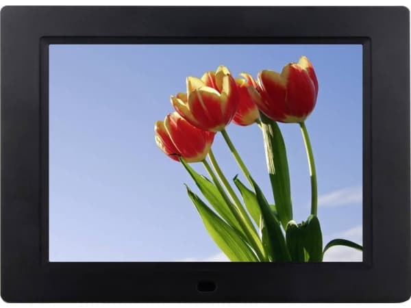 Braun DigiFrame 857 - Digital fotoram - 8" - 1024 x 768 - HDR - mattsvart