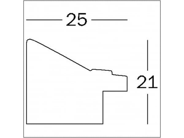 Walther EL030B, Polystyren, Svart, Enkel bildram, Vägg, 15 x 20 cm, Rektangulär