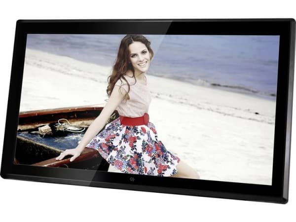 Braun DigiFrame 1731 - Digital fotoramme - 8 GB - 17.3" - 1920 x 1080 - HDR - matt svart