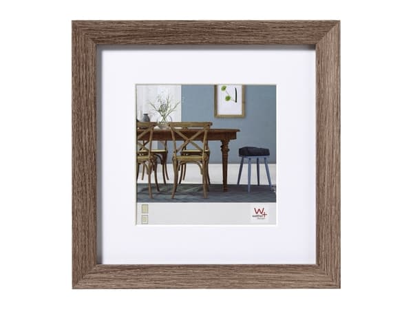 Walther EF440N, MDF, Valnöt, Enkel bildram, Vägg, 28 x 28 cm, Kvadrat