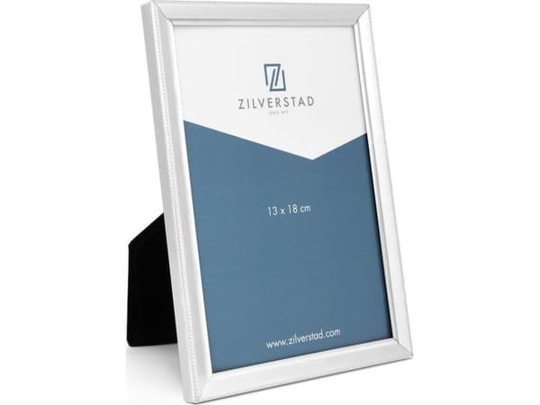 Zilverstad Pearl, Enkel bilderamme, Sølv, Gloss, Bord, Vegg, 13 x 18 cm, Rektangulær