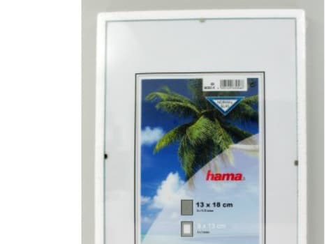 Hama Frameless Picture Holder Clip-Fix - Fotohållare - Designat för: 3,5x5 tum (9x13 cm) - glas - rektangulär