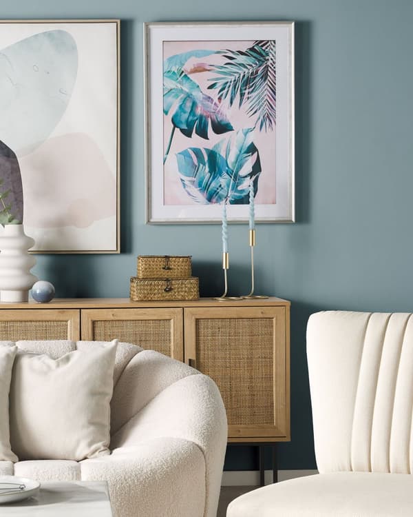 Kehystetty taulu monivärinen 60 x 80 cm kehys kukka kasvi teema moderni tyyli