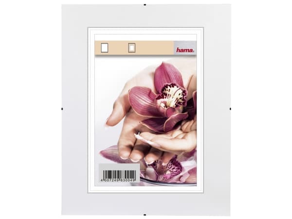 Hama Frameless Picture Holder Clip-Fix - Fotohållare - Designat för: 4x6 tum (10x15 cm) - glas - rektangulär