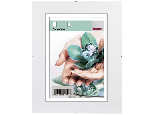 Hama Frameless Picture Holder Clip-Fix - Fotohållare - Designat för: 8x11 tum (20x28 cm) - glas - rektangulär